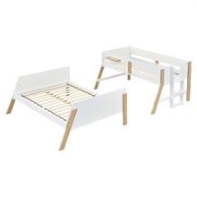 Ethan Single Over Double Bunk Bed with Double Trundle